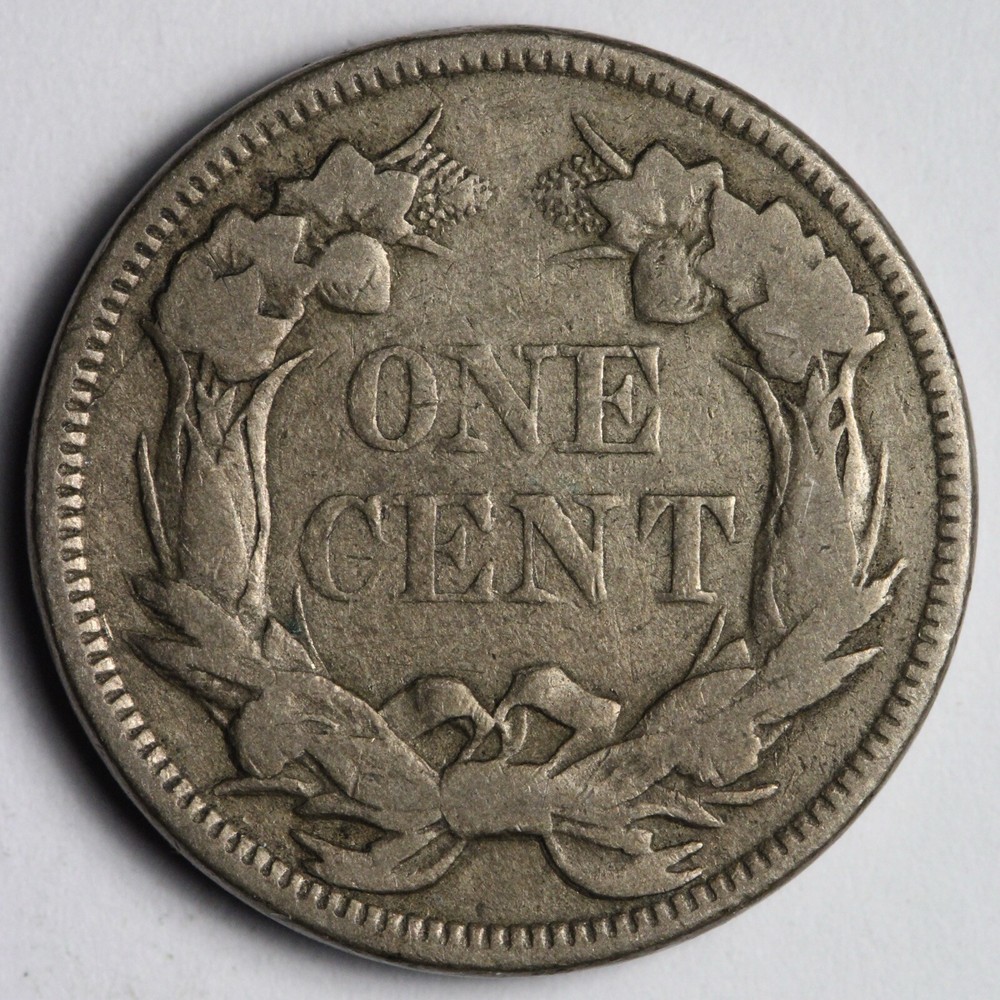 1857 Flying Eagle Cent Penny VF E116 WUEM