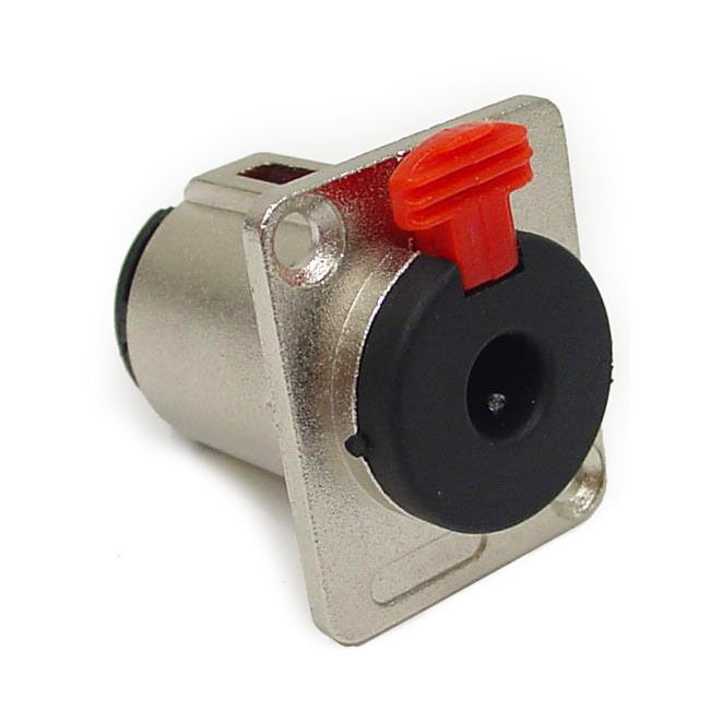 1/4" TRS Female Panel Mount Locking Connector