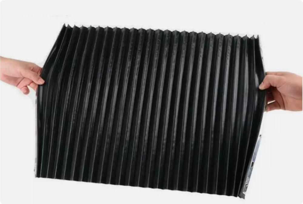 Milling machine flexible dust cover organ retractable protective cover