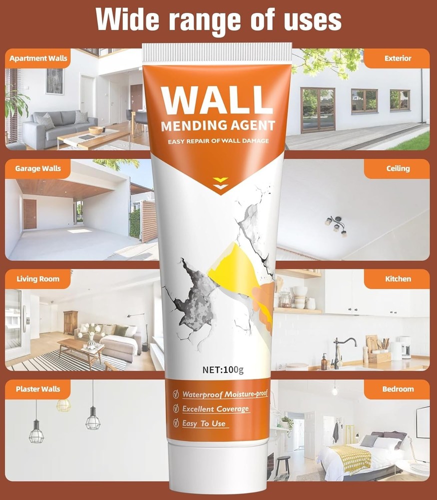 Drywall Repair Kit: 2 Pack Wall Patch Agents for Efficient Home Fixes
