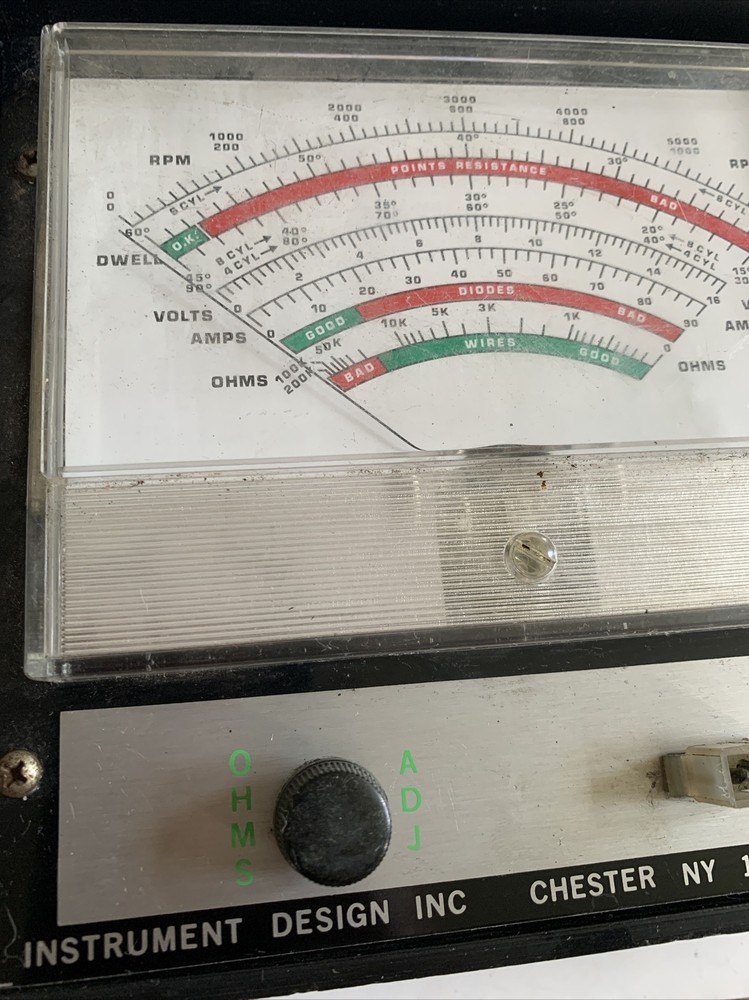 Instrument Design Engine Analyzer Model-666 4-8 Cylinders Untested