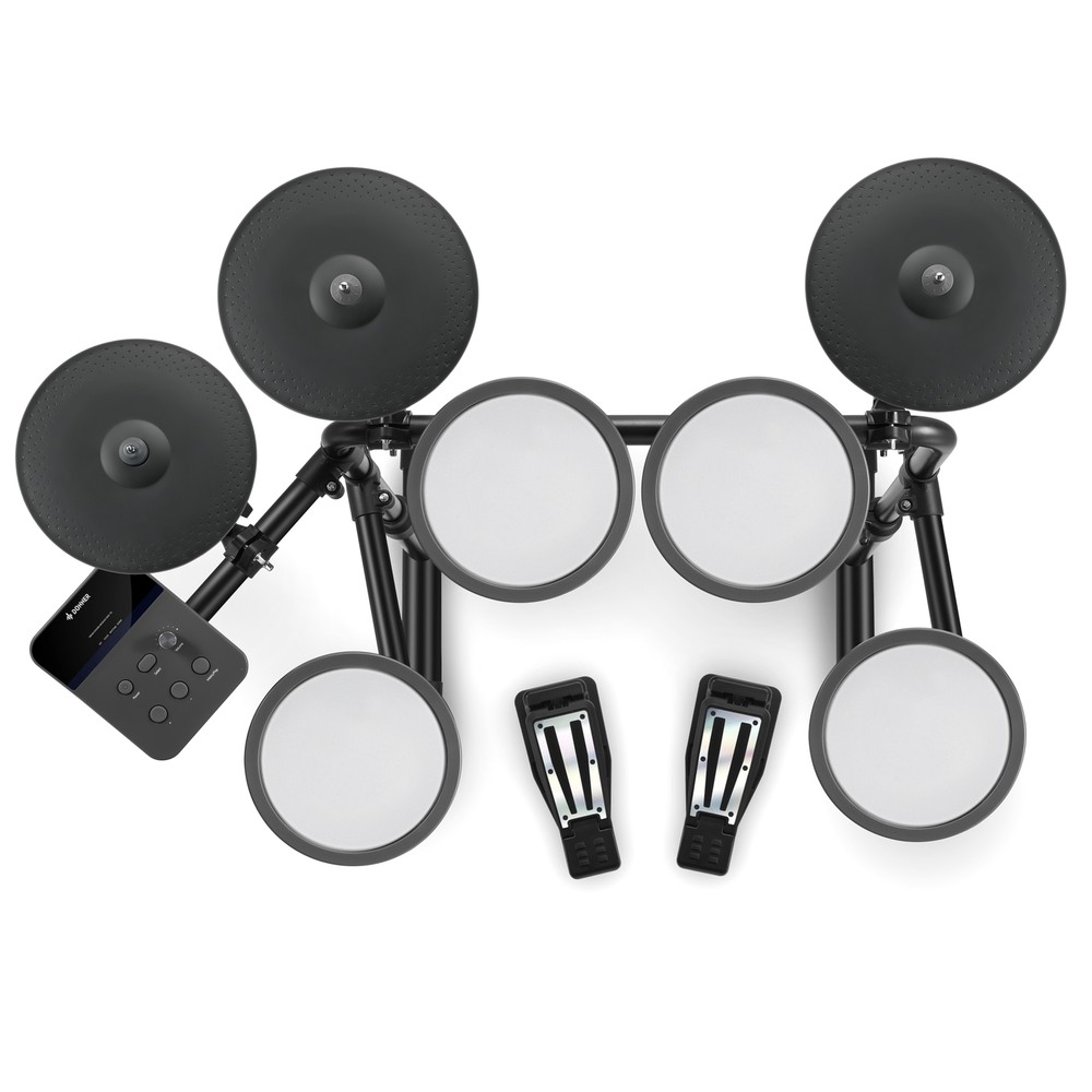 🥁 Donner DED-70 Electronic Drum Set Quiet Mesh Pads Electric Drum Kit + Throne