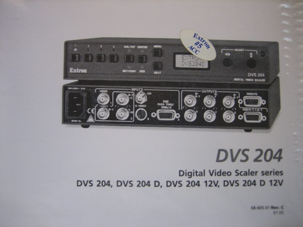 Extron Electronics  DVS 204 User's Manual