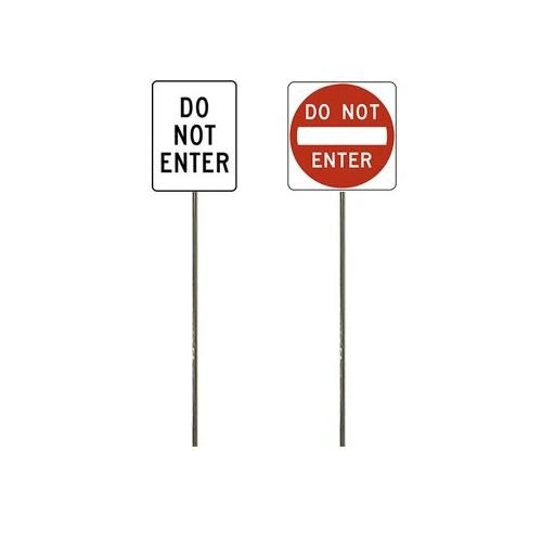 N Scale - Do Not Enter Signs - 2 Pack