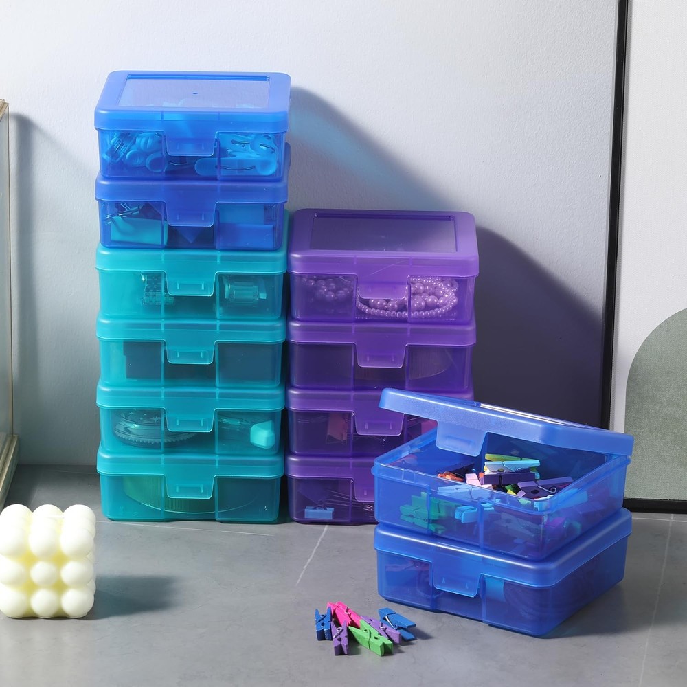 Small Plastic Storage Containers Clear Arts & Crafts Storage Boxes & Organize...