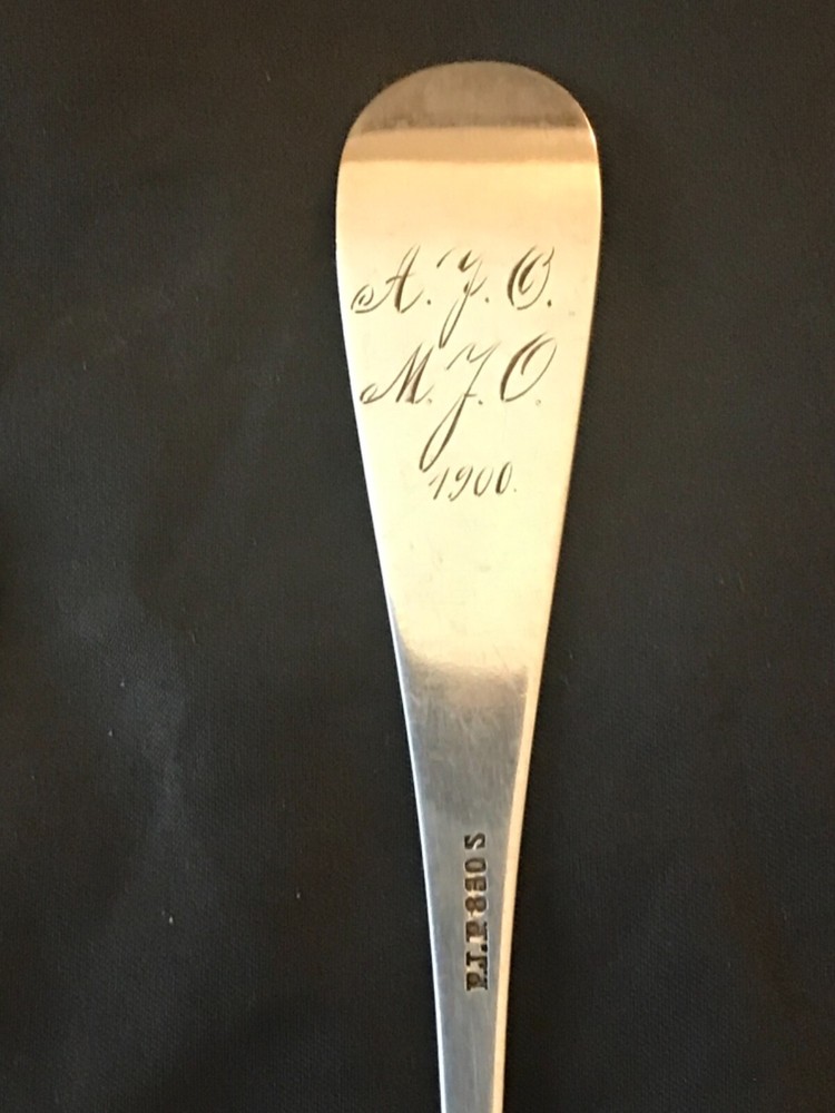 TWO NORWEGIAN SILVER SERVING SPOONS, S830 purity.