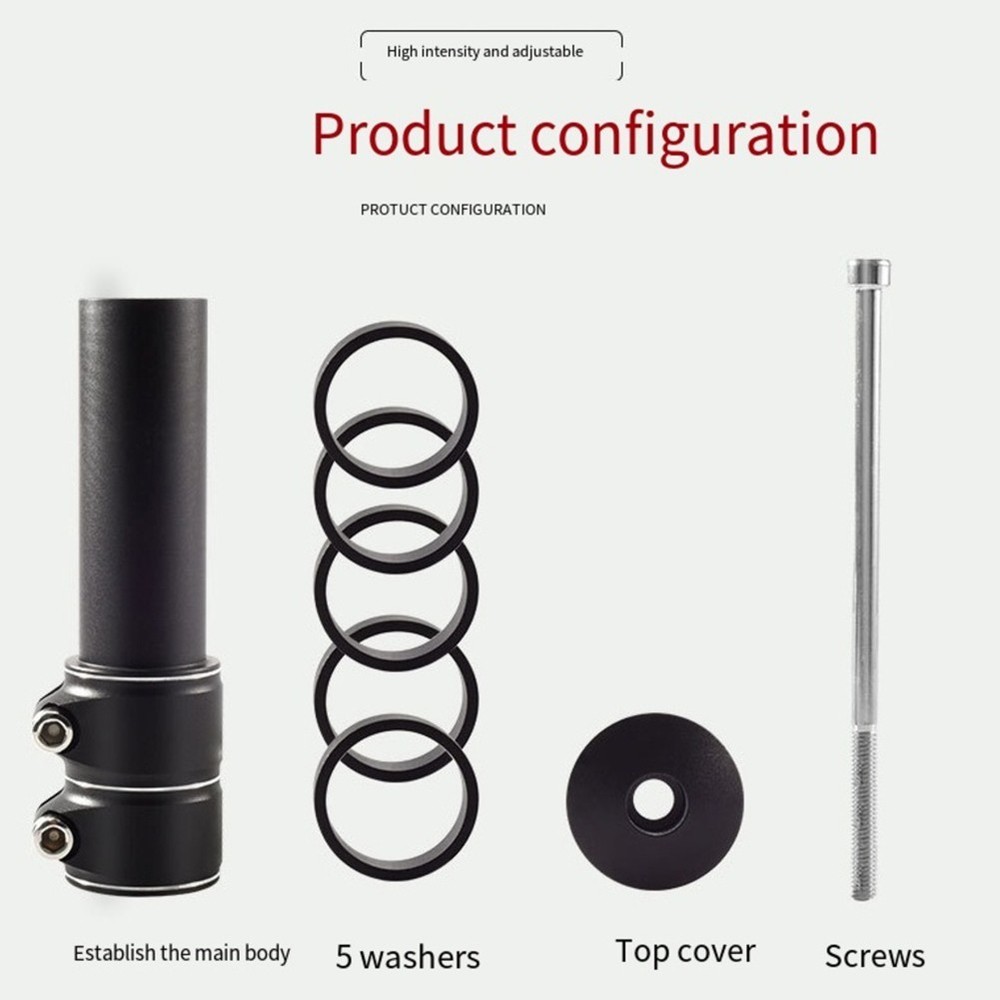 Adjustable Height Bike Handlebar Extender For Comfortable Cycling Experience