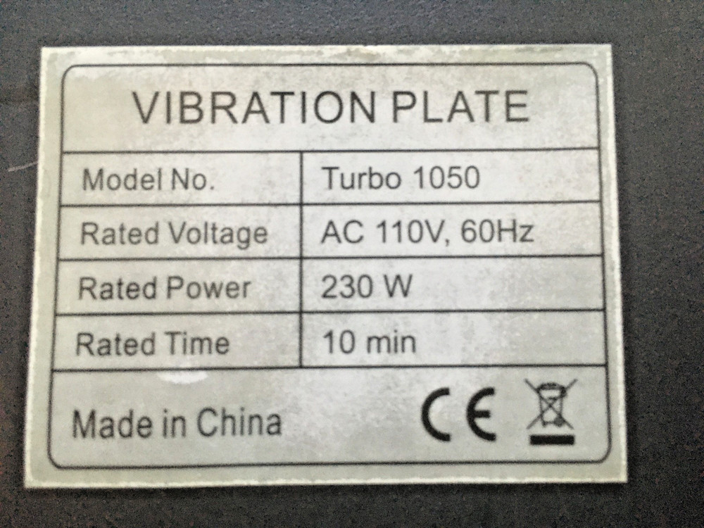 Life Pro Vibration Plate Turbo 1050 White