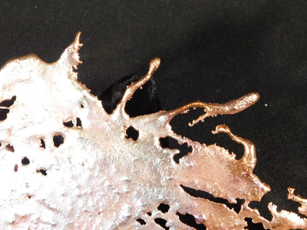 Big! Bright Solid Solid COPPER Splash ART Sculpture Arizona 161gr