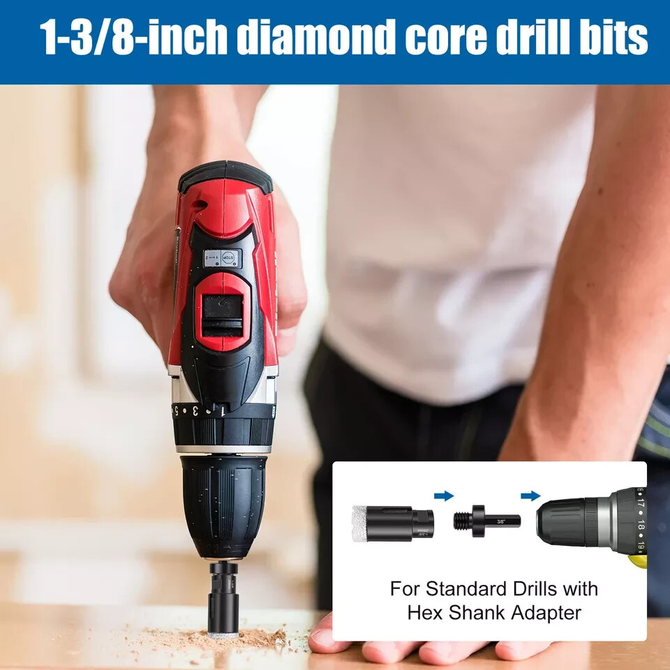 3/16" granite marble demi bullnose core bit chamfer beveling bit blade buffer