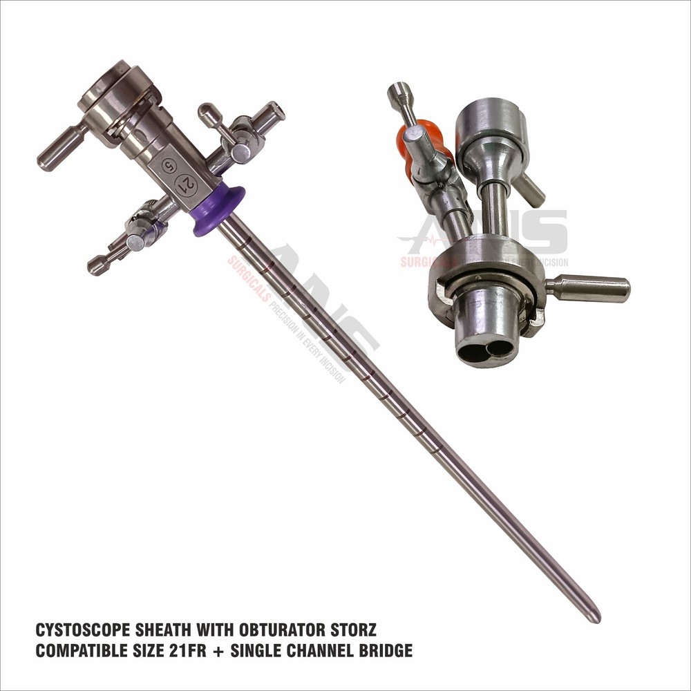 ANS Cystoscopy Sheath With Obturator 21Fr + Single Channel Bridge