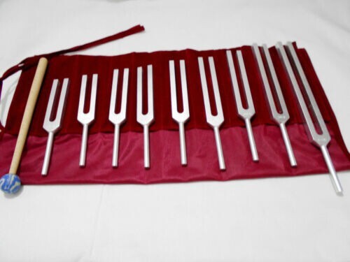 9 Sacred Solfeggio Unweighted Tuning Fork With Mallet