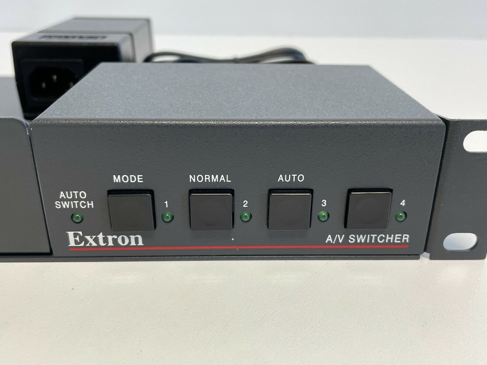 Extron MSW 4V A/V Switcher with Power Adapter Rack Mountable