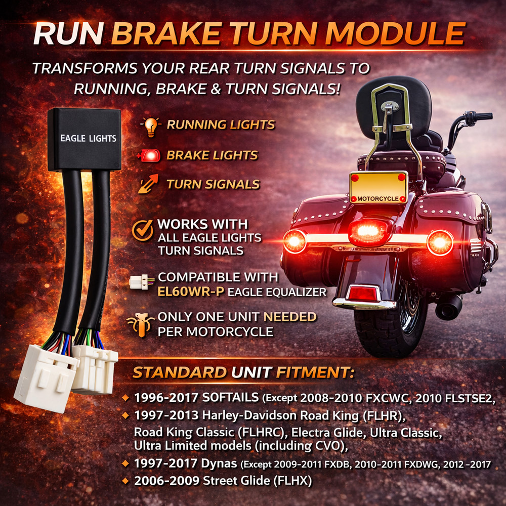 Eagle Lights Run / Brake / Turn Module for Harley-Davidson® Motorcycles