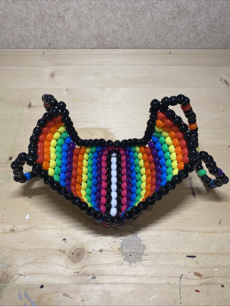 Handmade Kandi Rainbow Mask