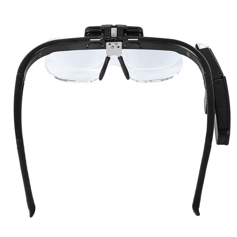 Rechargeable 6-Magnification LED Light Magnifying Glass Adjusting Magnifier Loop