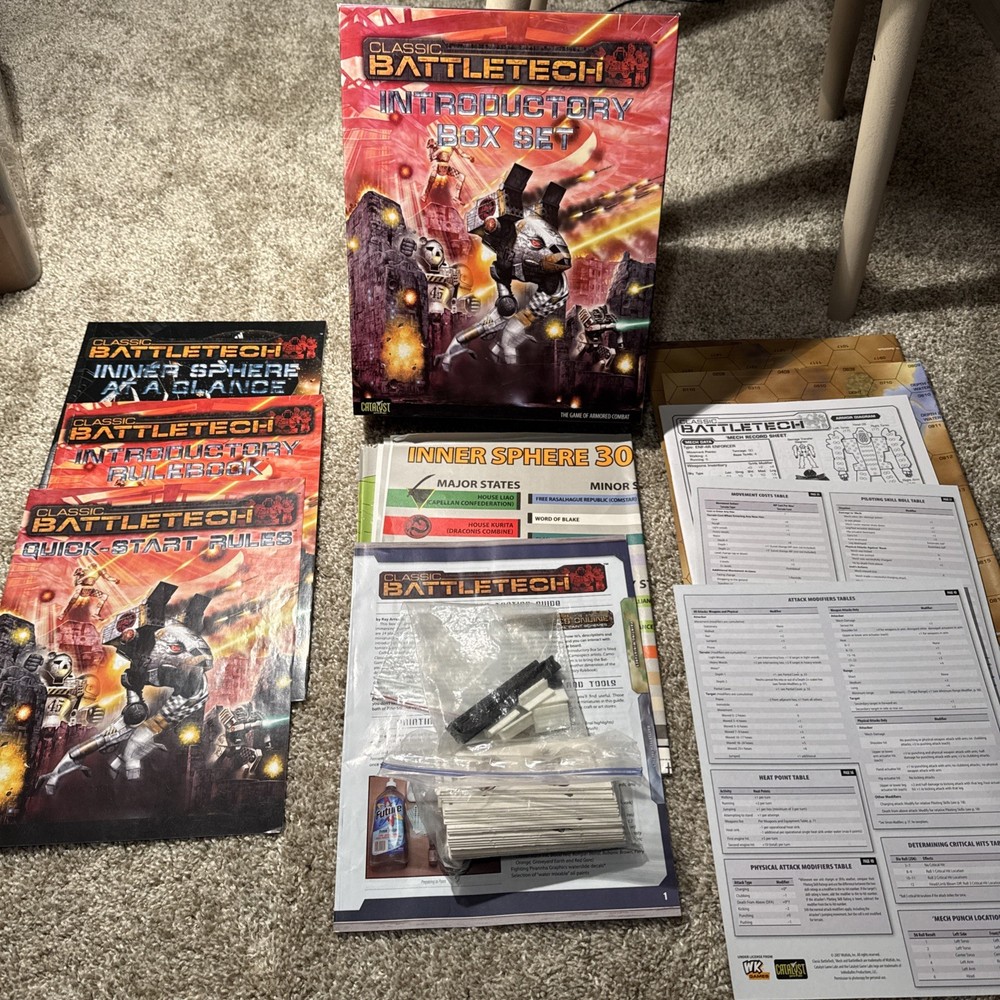 Catalyst Classic Battletech Introductory Box Set 2007 No Figures