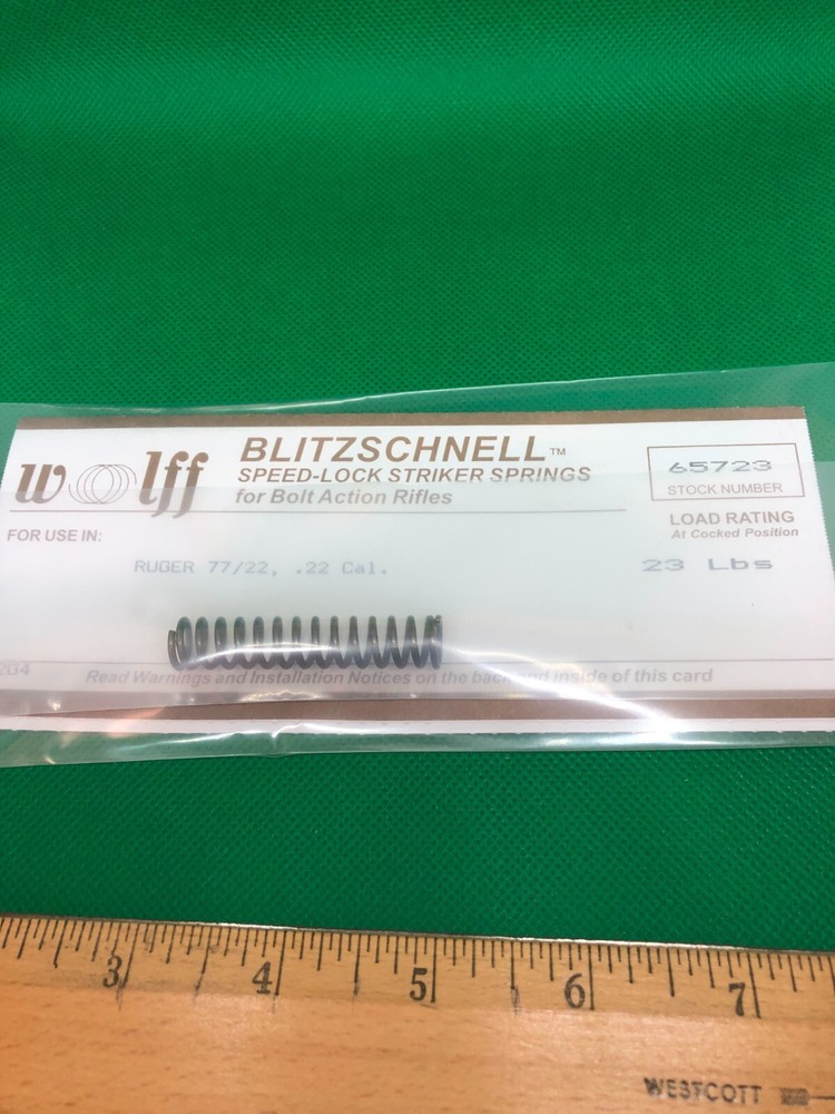 RUGER 77 22 Caliber Blitzschnell Speed-Lock Striker Spring by WOLFF