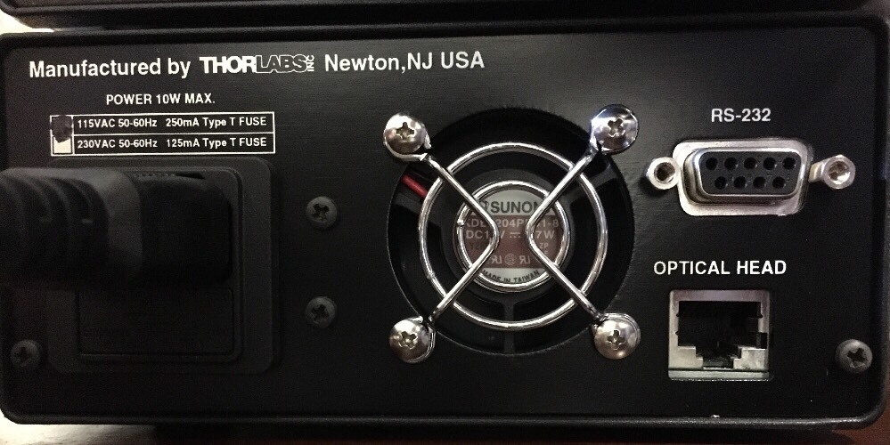 THORLABS OPTICAL CHOPPER MODEL MC1000