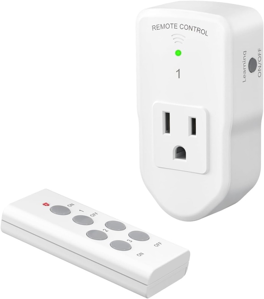 Wireless Remote Control Outlet for Appliances - 100ft Range, & Certified