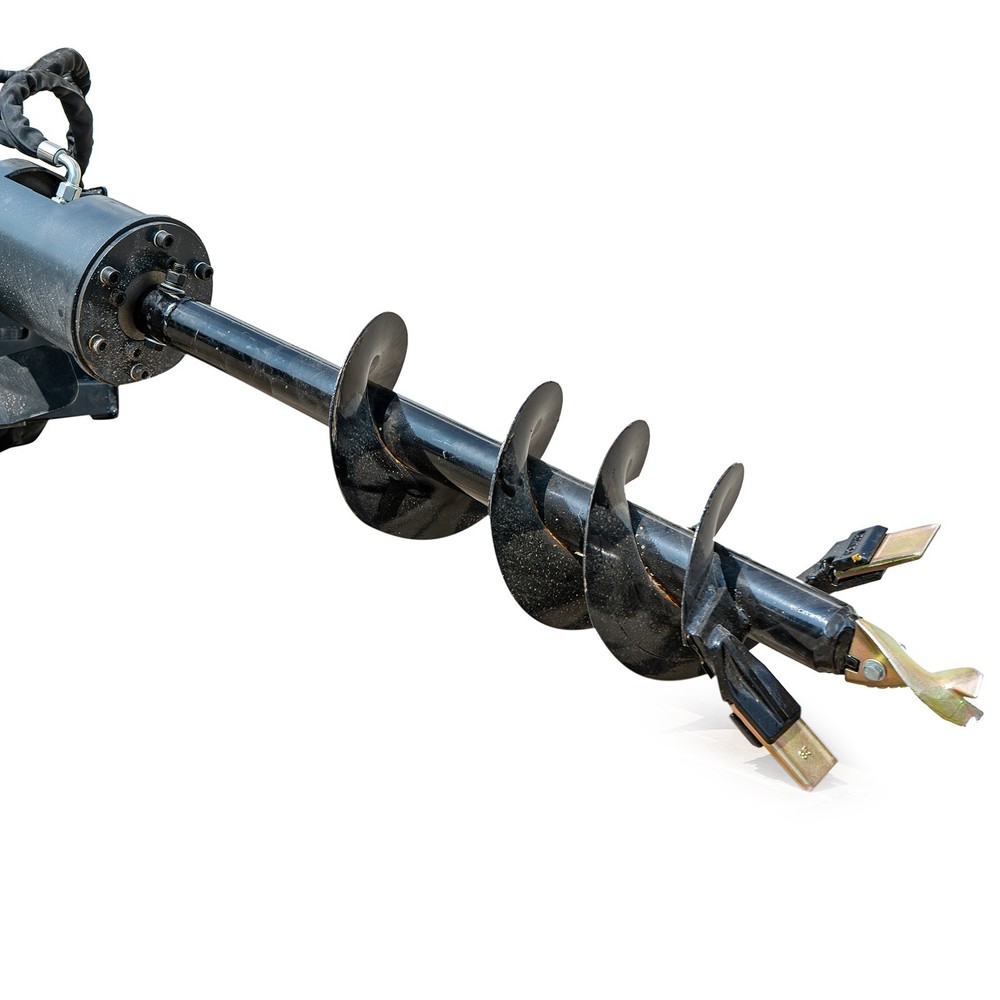 2645lbs 23HP Mini Skid Steer Loader with 20cm Auger Attachment Post Hole Drill