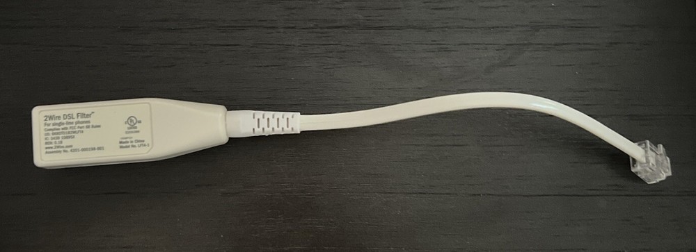 2 WIRE DSL FILTER FOR SINGLE LINE PHONES LFT4-1