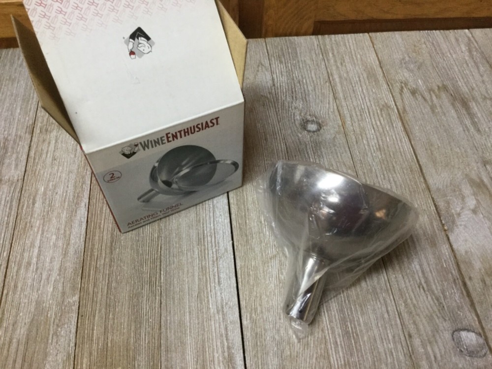 Wine Enthusiast Wine Aerating Funnel and Filter