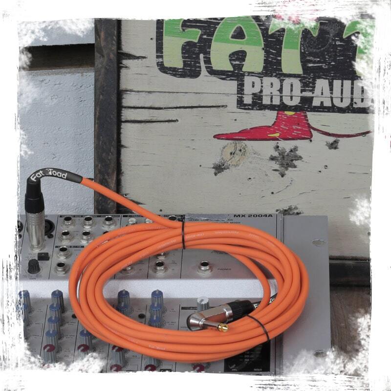 FAT TOAD Guitar Cables Right Angle 20FT 1/4 Jack Cords Instrument Speaker Wires
