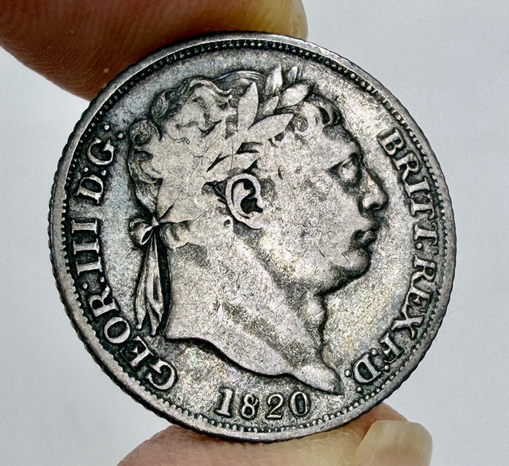 Great Britain 1820 6d Sixpence Silver - 97129