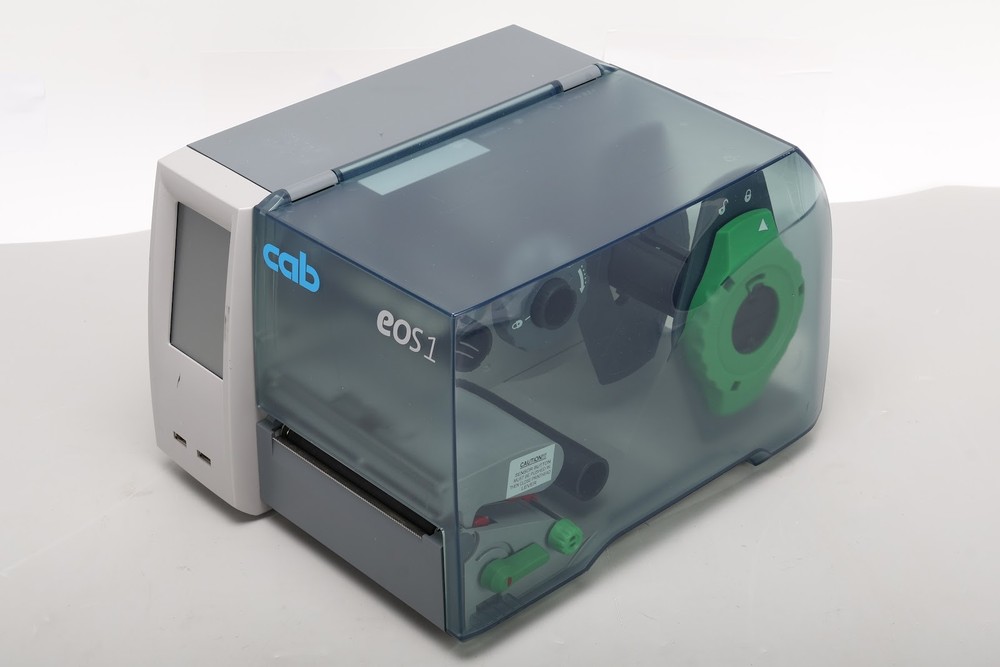 Cab EOS1/300 Touchscreen LCD Display Barcode Label Printer Compact Spaces AS IS