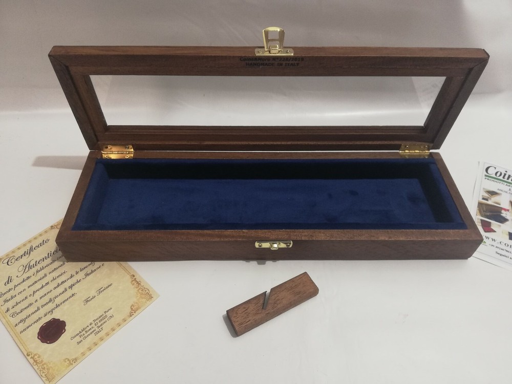 Wood Display Case For Knives Coins