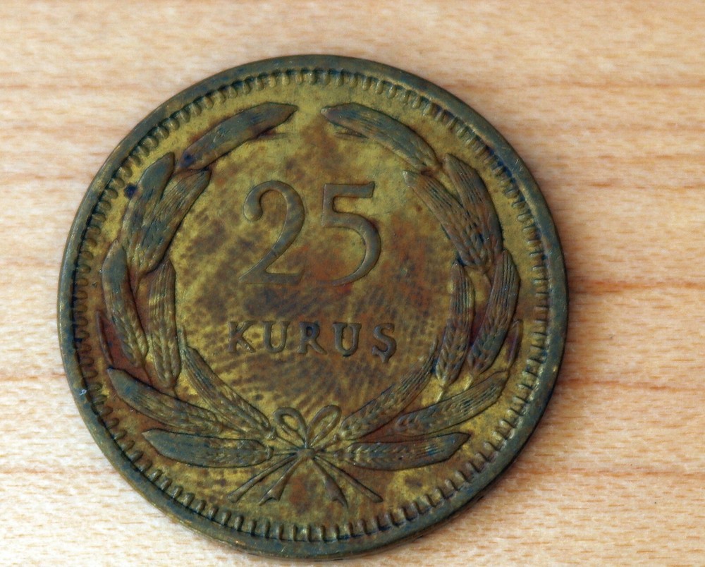 1956 Turkey 25 Kurus