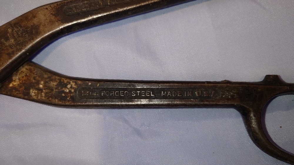 Vintage Crescent 12" Metal Shears