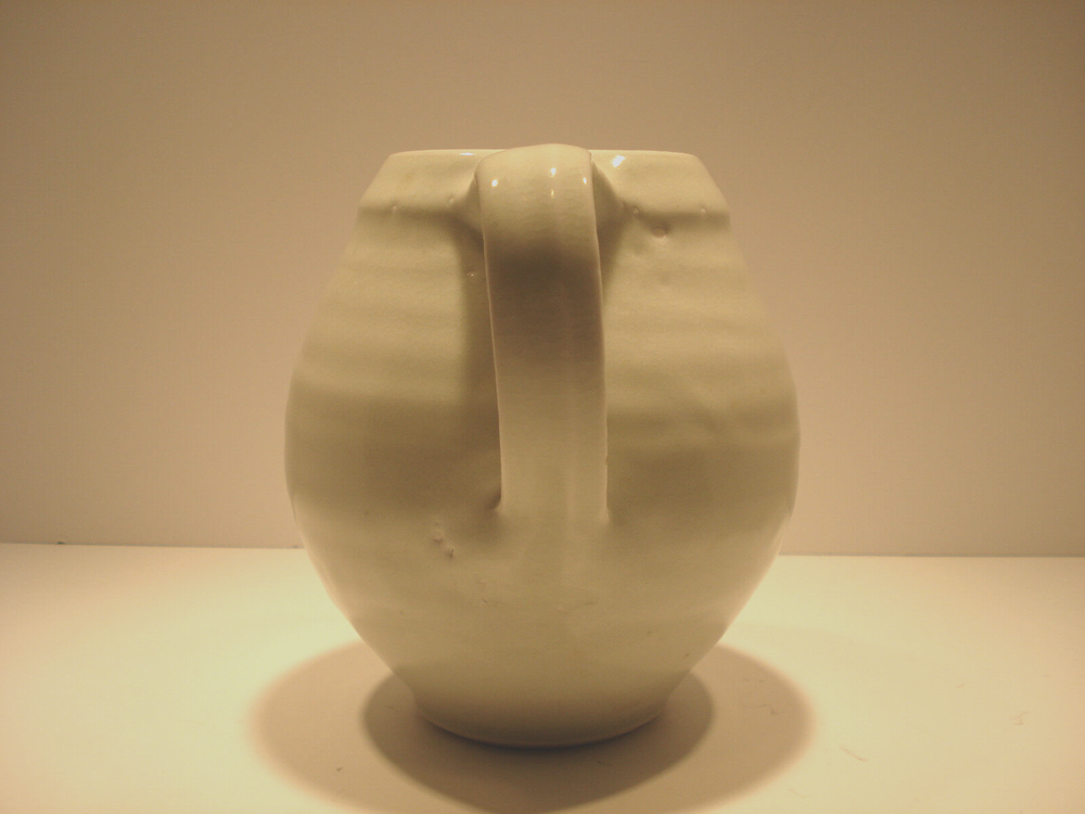 C. Jahn Pottery Green Pitcher