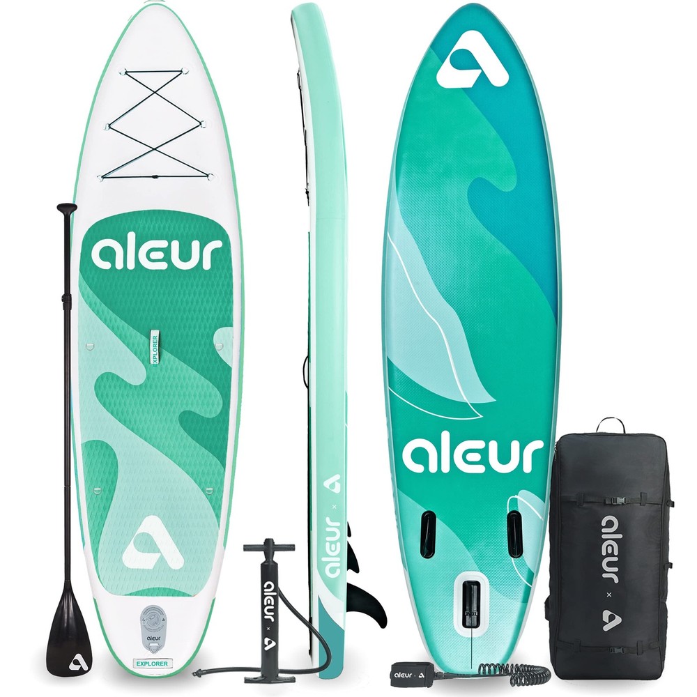 2020 Explorer Inflatable Stand Up Paddle Board Package W Premium SUP Accessor...