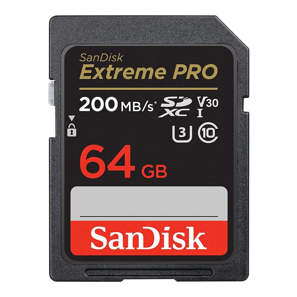 SanDisk 64GB Extreme PRO HS-I SDXC Memory Card Case Reader Bundle