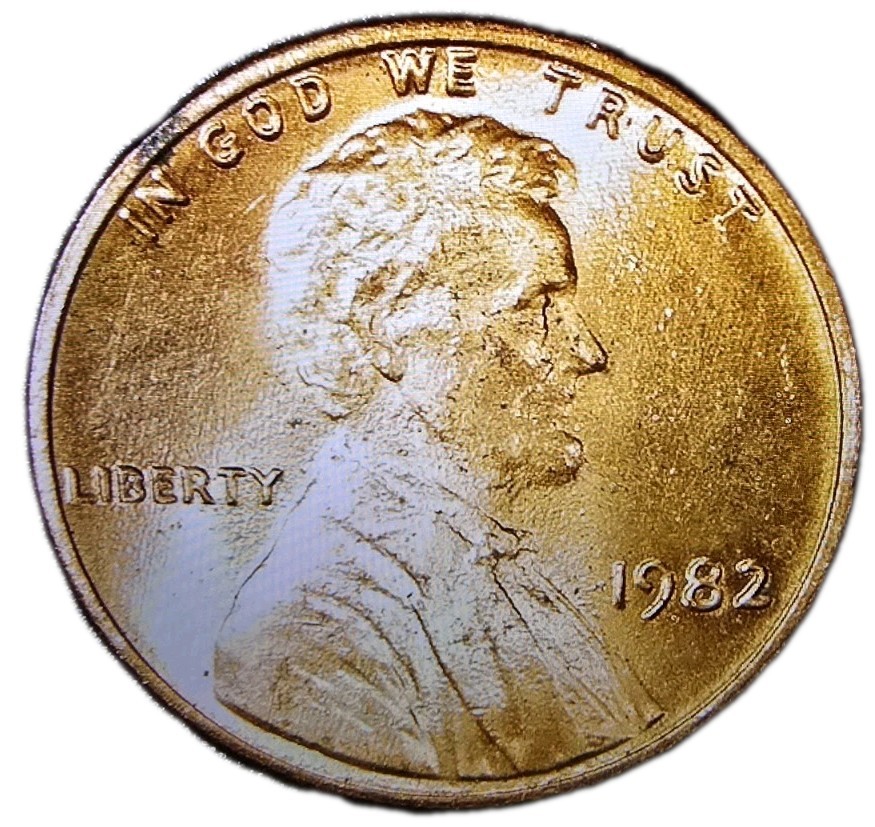 1982  Lincoln Cent 2.5 g unique date and die errors on OBVERSE  and REVERSE