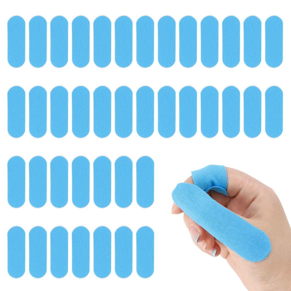 40 Pcs Bowling Thumb Tape Elastic Finger Protective Blue