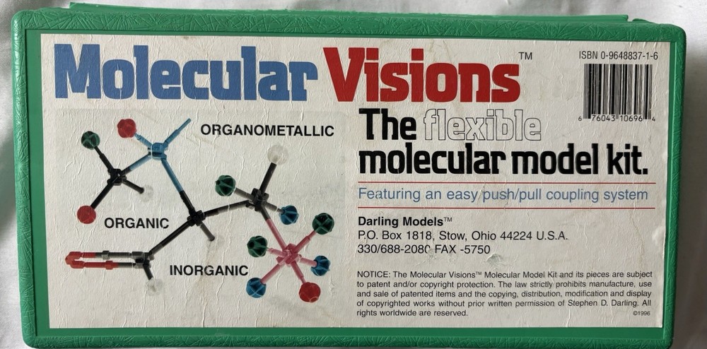 Molecular Visions The Flexible Molecular Model Kit USED