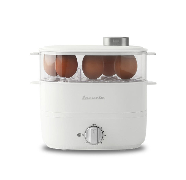Lacuzin 2-Tier Egg Steamer Mini Steamer Egg Cooker / Express