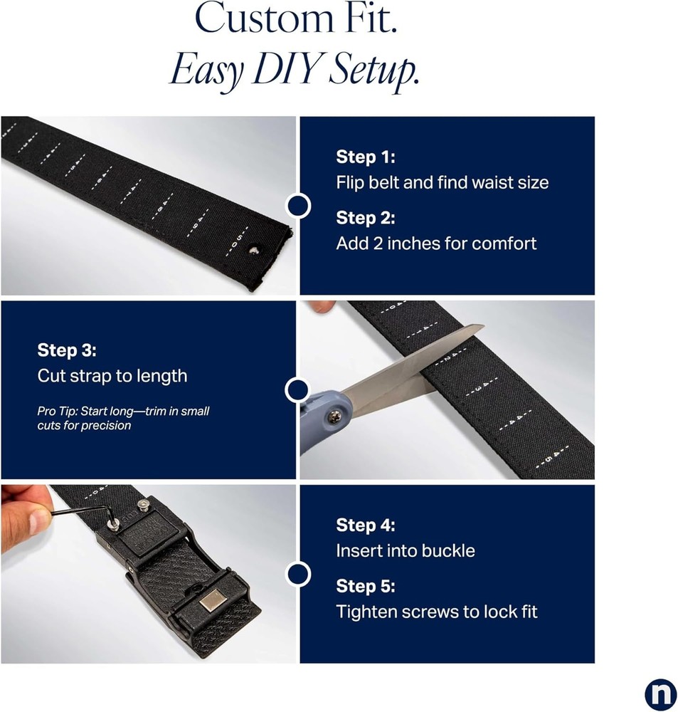 Elite Grey EDC Belt: 1.5" Ratchet, Micro-Adjust Nylon, Quick Release Buckle