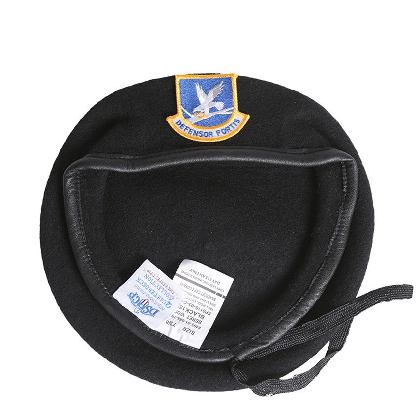 U.S. AIR FORCE SECURITY FORCES BLACK WOOL BERET