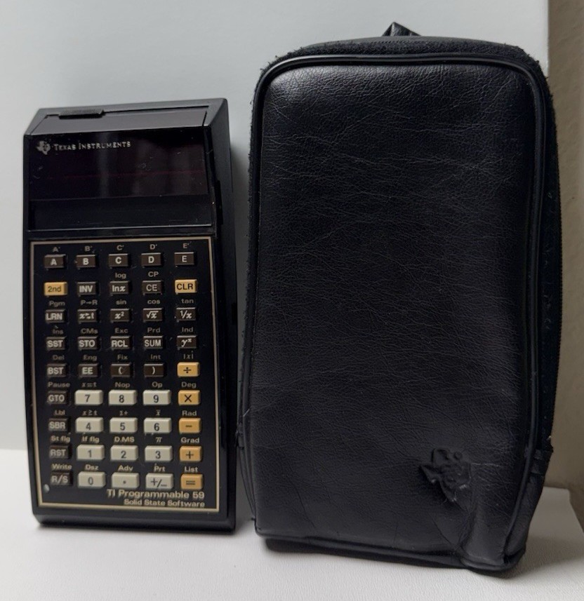 Texas Instruments TI-59 Programmable Calculator Applied Statistics Module Par
