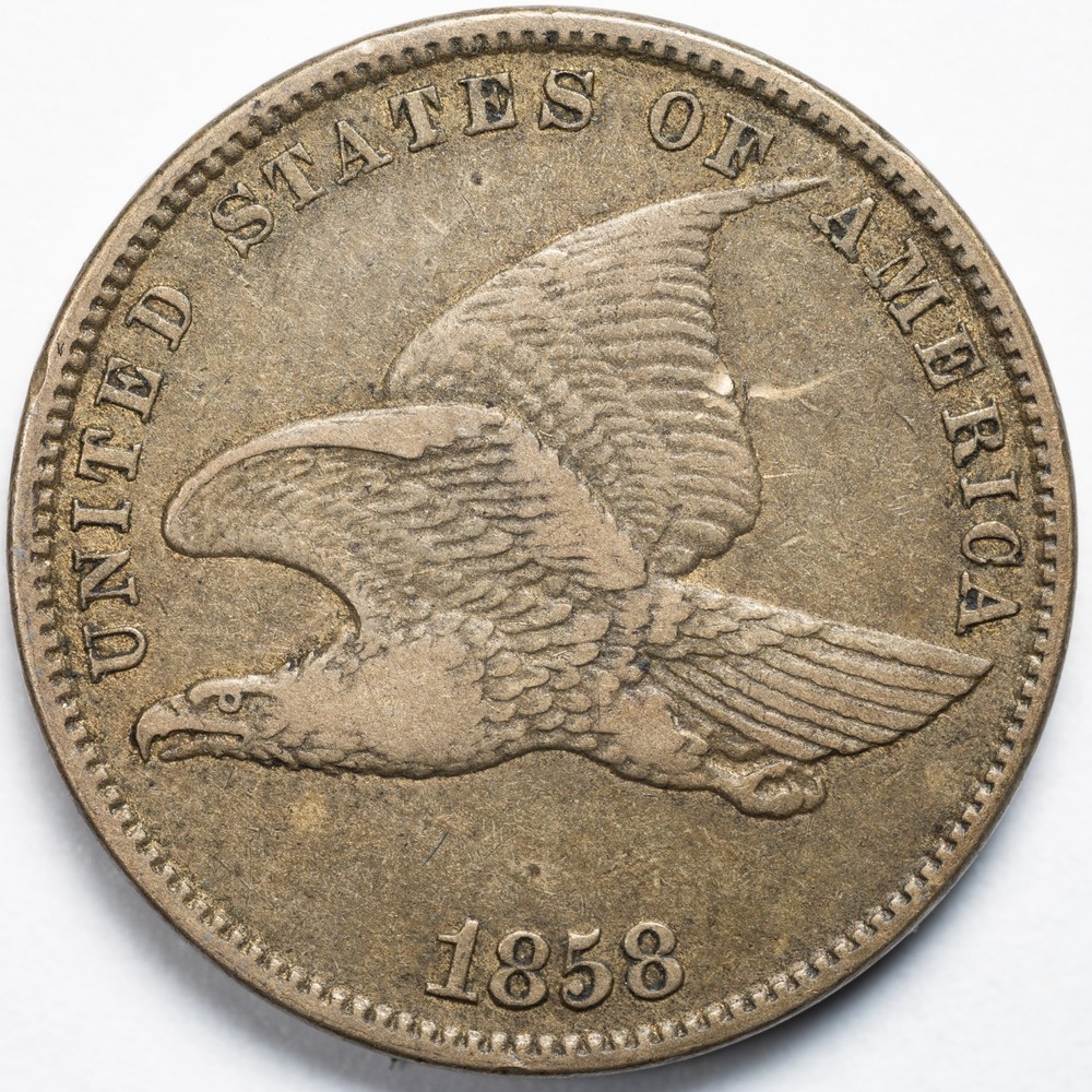 1858 Small Letters SL Flying Eagle Cent - Exact Shown!