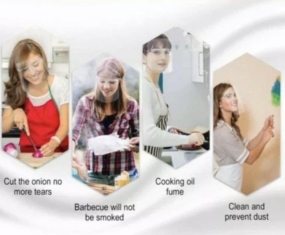 FACE SHIELD MASK • PERSONALIZED WITH MONOGRAM DECAL • CUSTOM & MADE TO ORDER