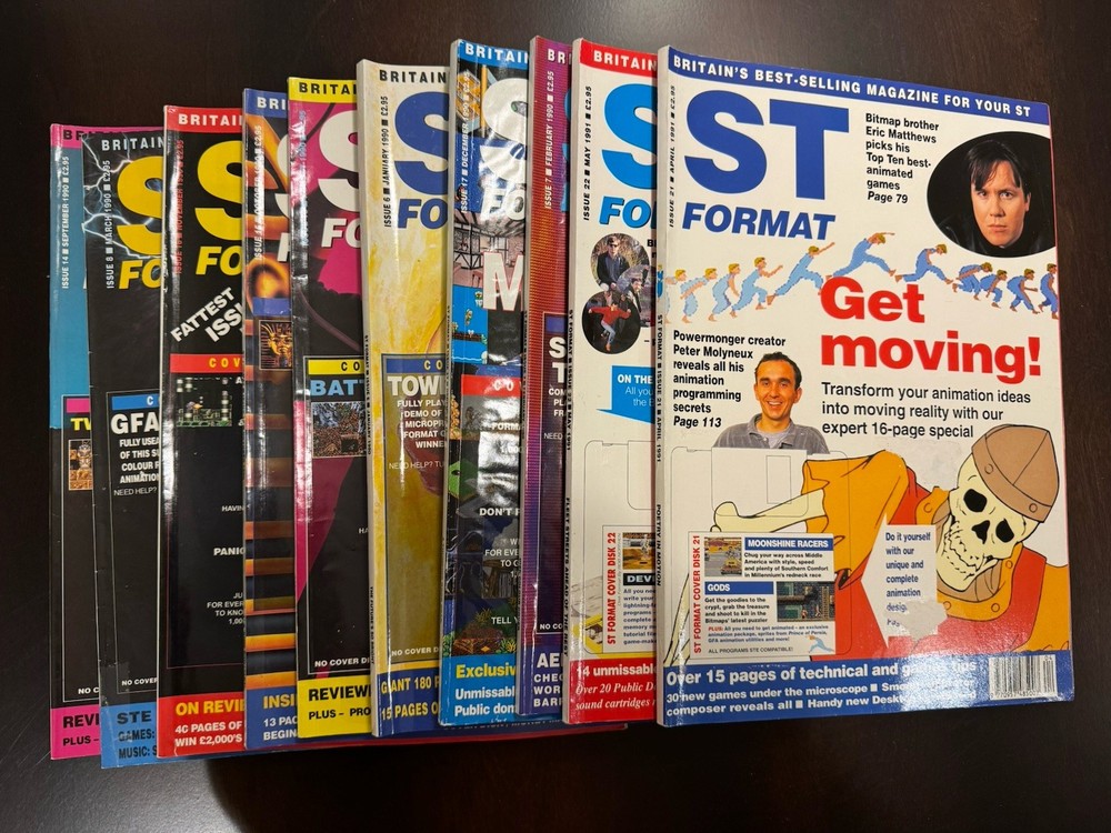 ATARI - ST Format Computer Magazine - UK - (15) Issues - 1991 & 1995