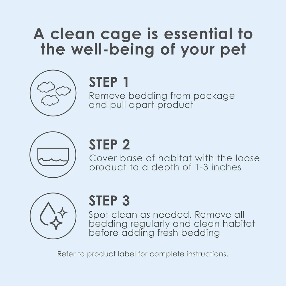 Clean & Cozy 49.2L Odor-Control Paper Bedding for Small Animals - Safe & Soft