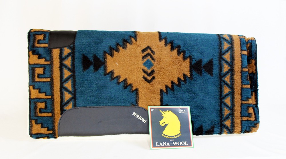 Western Saddle In Pile And Pure Virgin Wool Removable Felt Padding