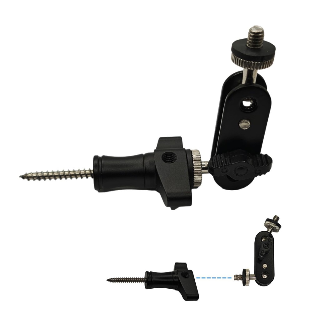 Kuiming Heavy-Duty Trail Camera Mount | Adjustable Universal Tree Black