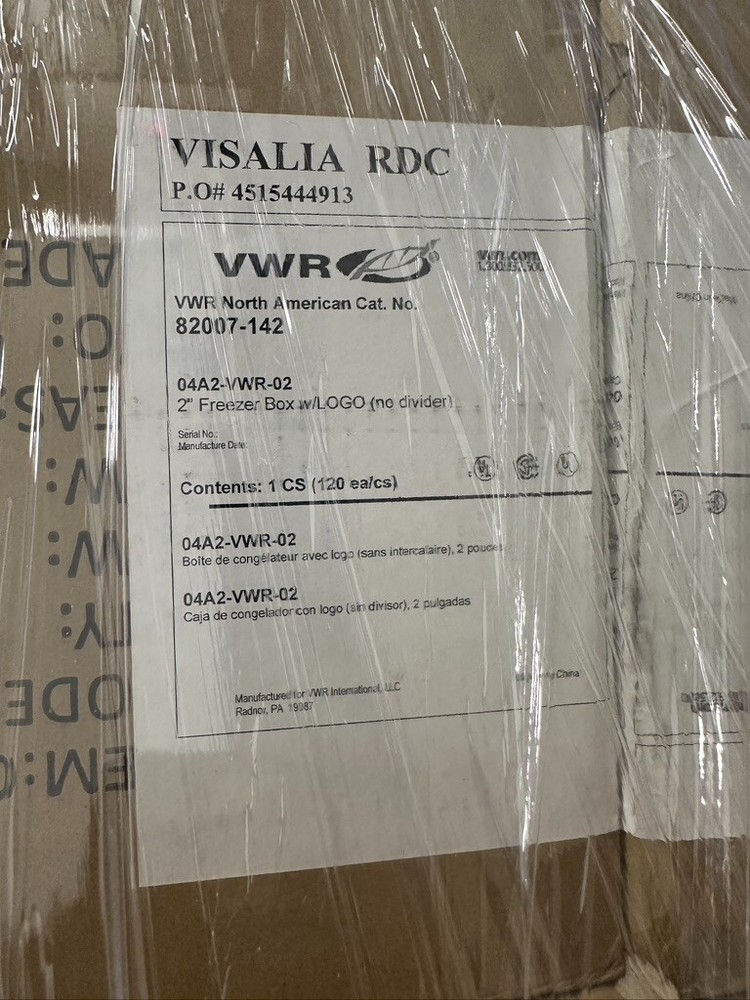 VWR Cryogenic Freezer Boxes
